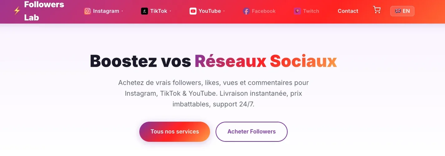 Followers Lab - where to buy Instagram followers in 2026